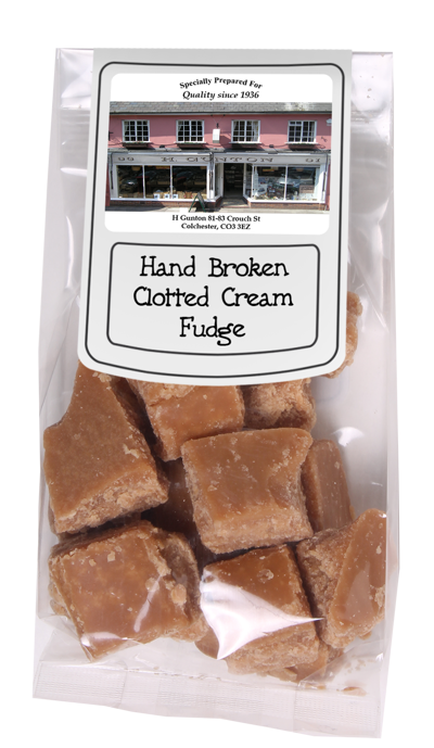Hand Broken Clotted Cream Fudge Bag